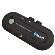 무선 핸즈프리 자동차 블루투스 키트 4.1 썬 바이저 스피커 스피커폰 MP3 음악 플레이어 충전기 핫, 검은색