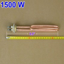 쇼핑을잇다 보일러 배관 온수기 용 전기 요소 부스터 DN25 전원 1.5KW-6KW 옵션 구리, 05 1500W