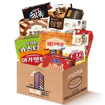 냠냠상회 비쵸비 오예스 미니 카스타드 몽쉘 마가렛트 등 개별포장 대용량 사무실 간식 과자세트 11종구성, 사무실 간식 과자세트 11종, 1세트