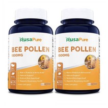 NusaPure Bee Pollen 누사퓨어 비 폴렌 1500mg 200베지캡슐 2팩