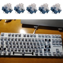 키보드키캡 Customed TTC 속도 실버 스위치 3pin RGB SMD 선형 포인트 키보드 용 45g Force MX 100m Prelub, 한개옵션2, 한개옵션0, 한개옵션1