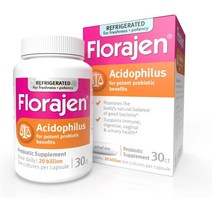 미국직구 Florajen Acidophilus 고냉동 프로바이오틱스 전반 200억 CFUs 잠재적 프로바이오틱스 혜택을 30캡슐, 수량, 상세참조
