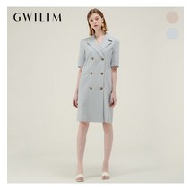 귈림 (귈림)테일러드 더블 린넨원피스 (GAMOP05G)