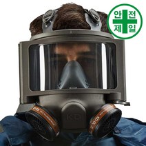 이송식 도장마스크 KD-550 필름 전면형 마스크 방독면 호흡보호구 전동식 송기식, 전면형 렌즈(1장)