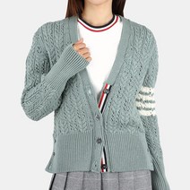 디몬트 22 F/W 톰브라운 여성 사선완장 케이블 V넥 가디건(민트) FKC453A Y1024 350