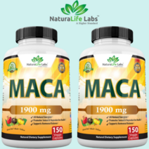2개 네츄럴라이프 레드 옐로우 블랙 마카 Maca 1900mg 150정 효능 효과, 150정2통