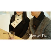 (보조배터리 포함) 스마트발열목도리 전자파인증나노그래핀 넥워머 온열머플러 캠핑 차박 낚시 야외활동, 발열목도리 보조배터리 : 아이보리