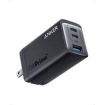 Anker 735 Charger (GaNPrime 65W) (USB PD 충전기 USB-A & USB-C 3포트)독자 기술 GaNPrime 채용 PC iPad iPhone Gala, 검은색
