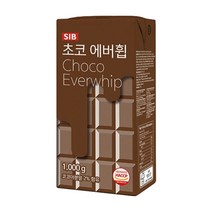 이홈베이킹 초코에버휩1kg - 아이스박스 별도구매제품, 아이스박스+아이스팩 포함
