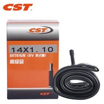 자전거타이어 로드 mtb 튜브 CST 자전거 내부 14 인치 부틸 고무 카메라 타이어 14x110 14x135 14x190/2125 412 접이식 사이클링, 14X1.10 SV32L