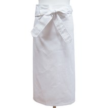 DBAE19 흰색 요리사 조리복 시험 실기복 허리 앞치마, DBAE19 푸른빛흰색L