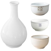 도자기술병 술잔 백자 주병 동동주 막걸리 술병 전통 막걸리잔 동동주잔 호리병 국내산, 2.대장금 동동주잔