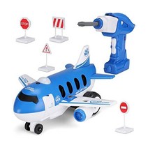 Hautton Take Apart Toy DIY Remote Control Airplane Kids STEM Building Learning Toys Gift for Boys G