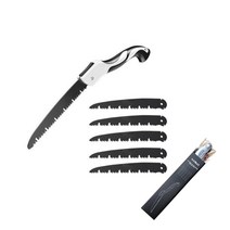 wrikri SK5 합금강 3면 톱니 고속 절단 접이식 톱 +톱날 2-5개 상세, 중+톱날5개
