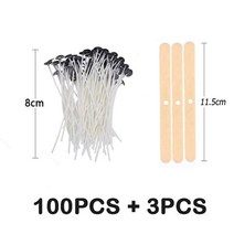 초심지 103 개/대 원래 무연 촛불 Wicks 간장 왁 스 코어 짠된 코 튼 등유 램프 라인 나무 양 초 액세서리, 05 8cm