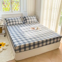 벙커침대 시트 인쇄 퀸 사이즈 매트리스 커버 코튼 탄력 밴드 Bedsheet 140x200, 06 lang ge