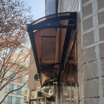 캐노픽스 550x1000 국산제품 렉산폴리카보네이트 현관 창문 비가림 차양, 엠보체크_투명, 그레이, 은백색(기본색상)