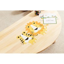 그림있는 유치원 유아용좌탁 반달 5살책상 공부책상 유아가구 우드테이블 거실공부방 아기테이블 아기책상