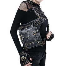 오토바이백팩 Rullar 할로윈 여성용 펑크 하이킹 패니 팩 허리 가방 밀리터리 전술 드롭 레그 암 허벅지 홀스터 백 지갑 야외 자전거 오토바이 사이클링 유틸리티 백팩 파우치 숄더