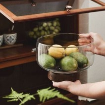 유리 과일 보관함 다용도 트레이 수납정리함, 상세페이지 참조
