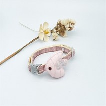소동물 용품 만화 물고기 헝겊 인형 애완 동물 가죽 끈 가슴 스트랩 조정 가능한 하네스 및 고양이 작은 개, [03] 19-32CM, [08] Collar Pink