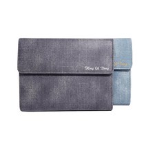 이니셜스 도어형 다이어리 / 이니셜 로고 각인 6공 가죽 플래너 2024 먼슬리 32절 25절 B6 A5 리필 속지, 레트로 도어형_다크그레이