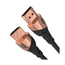 Monster HDMI Cable 4k Ultra HD 4 Foot with Ethernet - Corrosion-Resistant 24k Rose Gold Contacts and, 4 FT_Rose Gold