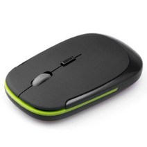 게이밍마우스 게임용 컴퓨터 RYRA-24Ghz 무선 마우스 배터리 컴퓨터 PC 게임용 USB 수신기 포함 셀프 프프, 01 Matte Black, 한개옵션1