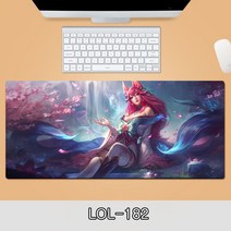 게이밍 장패드 롤 LOL 디자인 마우스 패드 79종 시리즈 리그 오브 레전드 장패드 3-4mm 두께, LOL-182, 900*300*4mm