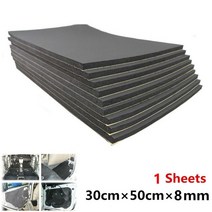 방음재 흡음재 흡음판 방음문 차음재 실내방음벽 1Pcs 10mm 자동차 사운드 데드너 매트 소음 보닛 절연 데, 한개옵션0