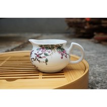 한차원 매화와 새 도자기숙우 공도배 130ml
