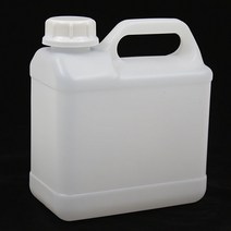 플라스틱 밀폐 용기 액젓 기름 식품 소분 직사각 pe 말통 4L 4리터 말캡 25개 묶음
