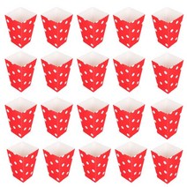 피자박스 배달 무지 용기 제작 종이박스 포장 팝콘 박스 종이 가방 캔디 파티 호의 서빙 개별 컵 프랑스 영화 밤 홀더 감자 튀김, 6.E 48PCS