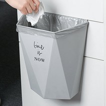 제이와이홀딩스 북유럽 디자인 싱크대 걸이형 휴지통 음식물 쓰레기통, 베이비핑크