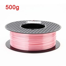 3D 프린터 필라멘트 PLA 1.75mm 250g/500g/1KG 금속 느낌 반짝이는 실크 인쇄 재료 특별 보라색/구리, 39 Silk Pink- 500g
