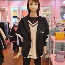 애플핑크 애플핑크 넉넉한박스핏뒷면그래픽봄가을후드집업점퍼APF9R104GSB 산본뉴코아