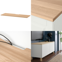 이케아 BESTÅ/베스토 패널 BESTA 베스토 TV상단패널 참나무무늬목 120x42 cm