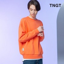 (정품)TNGT (95 사이즈 특가) [남친 맨투맨] 오렌지 오버핏 에센셜 스웻셔츠