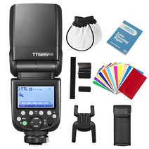 [Godox 정규 대리점]GODOX TT685II-N 플래시 스트로브 i-TTL GN60 HSS 1 8000s 고속 동기 Speedlite 클립 온 스트로브 0.1~2.6초의 리사이클 시간 Nikon D7100 D7000 D5200 D5100 D50