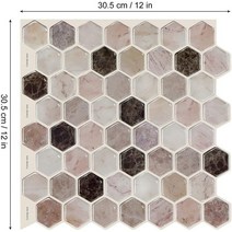인조대리석타일 바닥셀프시공 바닥데코타일Vividtiles 큰 크기 12*12 인치 자기 접착 비닐 벽지 껍질과 스, 16 T80515
