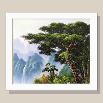 건승의소나무 부자되는그림 풍수지리그림 (흰색)12호