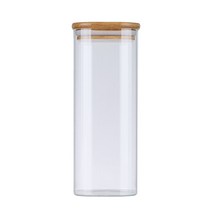 cocooning 다양한 사이즈 실리콘팩킹 내열유리 밀폐용기, 우드커버, 950ml