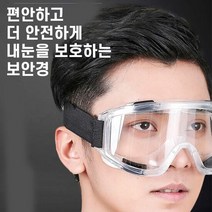 보안경 투명 고글 의료용 산업용 보호안경 김서림방지, 단품