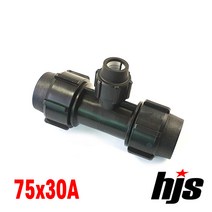 HJS PE 이경 티 75x30A (이경 T 나사조임식 75mm 30mm), 1개