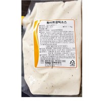 [더착한푸드]바로 화이트갈릭소스 1K 식자재마트 대용량 업소용 화이트갈릭소스 마늘소스 소스 화이트소스 갈릭소스, 1kg, 1개