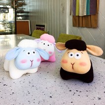 포그니 몽실양 양말인형 양인형 청양인형만들기, 베이지 얼굴