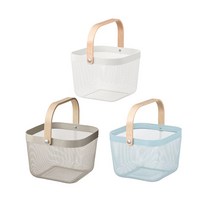 이케아 RISATORP 리사토르프 바구니/수납함/정리함/과일바구니/공간박스/인테리어, 페일 블루_005.200.86