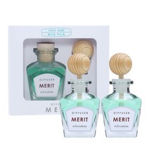 아로마메이트 메리트차량용디퓨저 50ml 1+1, 화이트 머스크