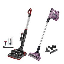 지웰 무선 청소기 세트형 블랙레드 VENTUS-ST-9500 + 22.2V 핸디형 무선 진공청소기 퍼플 GWELL-8040MT, 2종, 1세트
