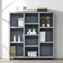 [에타홈] 북케이스 수석장 오픈장 낮은 이동식 가로 DIY 틈새 책장 1200, 화이트